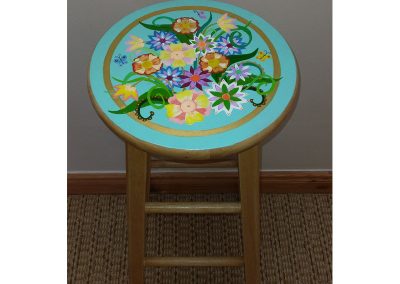 High Stool Floral Art